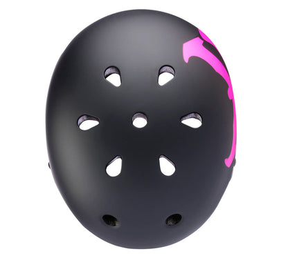 Kali Protectives Maha Bucket Bike Helmet Black Pink Logo Top