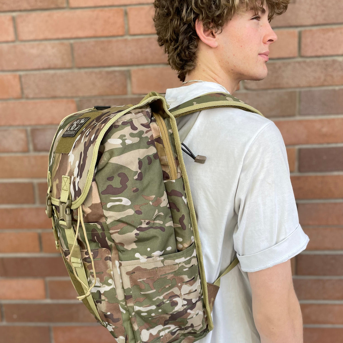 Wolftraders LoadedWolf multiOperational 40 Liter Tactical Backpack OCP Side 2 model