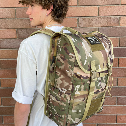 Wolftraders LoadedWolf multiOperational 40 Liter Tactical Backpack OCP Side 1 model