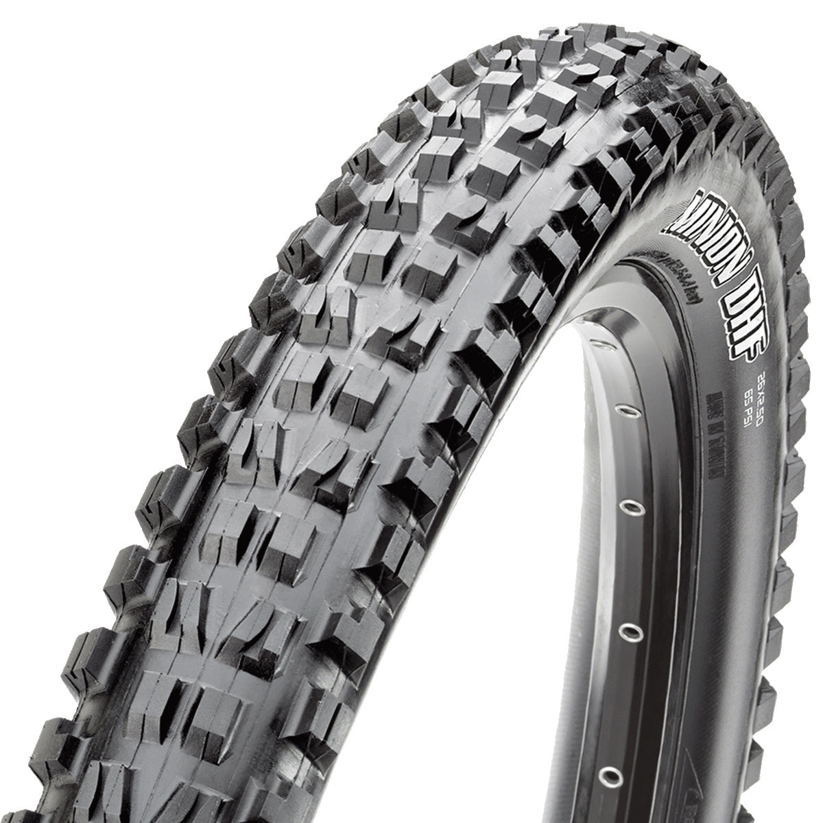 Maxxis Minion DHF Folding MTB Mountain Bike Trail Enduro Downhill Tire Black Tread and Sidewall