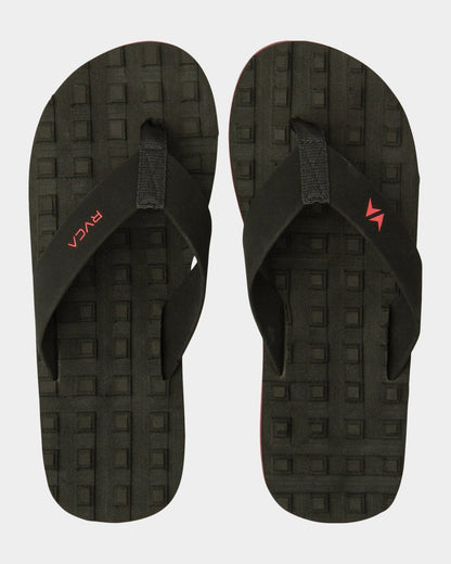 RVCA Astrodeck Sandal Black Top