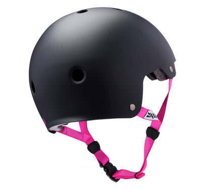 Kali Protectives Maha Bucket Bike Helmet Black Pink Logo Back