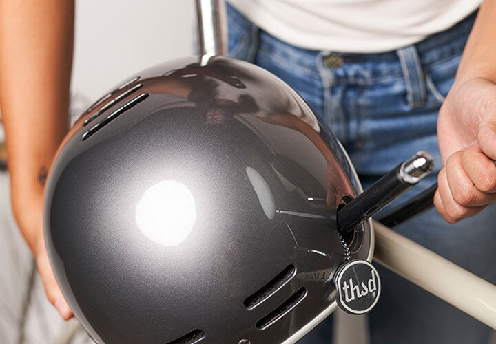 Thousand Helmets Heritage 1.0 Bike Helmet Polished Titanium