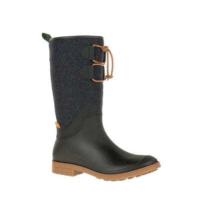 Kamik Abigail womans pull on waterproof winter fall spring rain snow boot black main