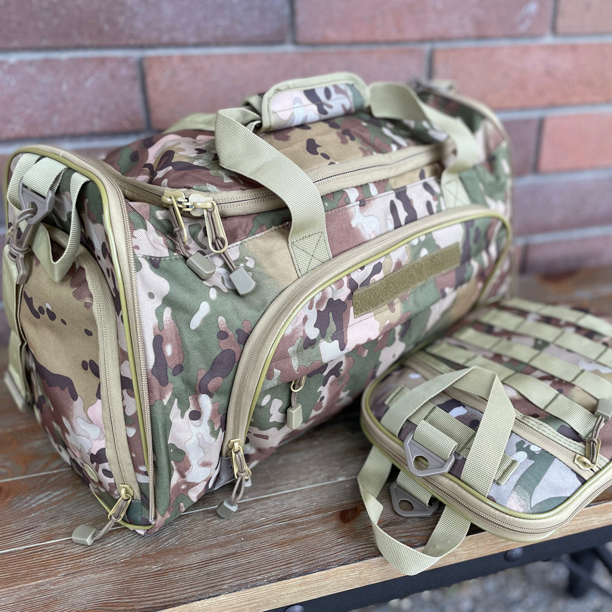 Wolftraders wolfNGo II 2 Locker Room Duffle Bag OCP Main with folded self