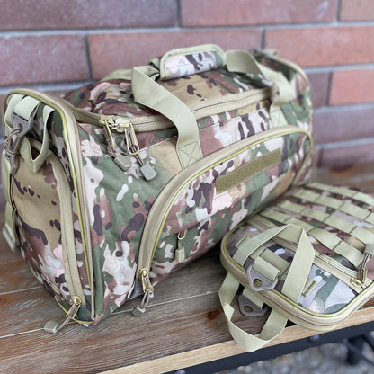 Wolftraders wolfNGo II 2 Locker Room Duffle Bag OCP Main with folded self